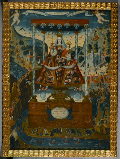 Our Lady of Cocharcas Under the Baldachin, Cuzco, 1765 by Peruvian School